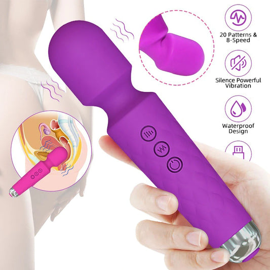 Womans Vibrator 20 Speed Settings & Modes Chargeable Long Battery Liffe 